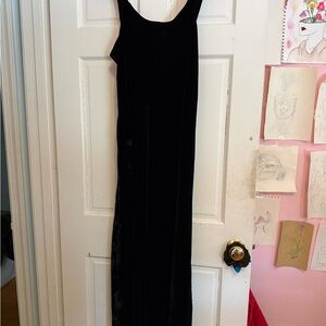 Elegant Black Velvet Dress
